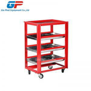 Xe đẩy dụng cụ 3 ngăn inox