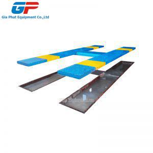 Cầu nâng 1 trụ, kiểu chữ H, âm nền